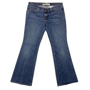 Gap Ultra Low Rise Jeans Womens 6 Blue Bootcut Ankle Denim Medium Wash Y2K